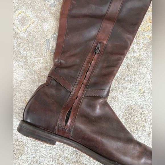 Cole Haan Brown Leather Riding Boots - Picture 6 of 13